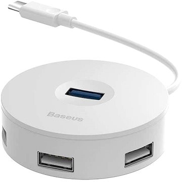 Baseus round box USB HUB White
