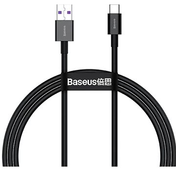 E-shop Baseus Superior Series USB / Typ-C Schnellladekabel 66 Watt 2 m - schwarz