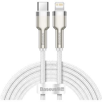E-shop Basesu Cafule Series USB-C zu Lightning PD Lade-/Datenkabel 20 Watt 2 m - weiß