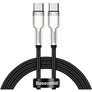 E-shop Baseus Cafule Series USB-C Stecker auf USB-C Stecker Lade-/Datenkabel mit Metallklemmen 100 Watt 1 m