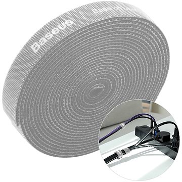 Baseus Rainbow Circle Velcro Straps 3m Gray