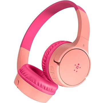 E-shop Belkin Soundform Mini - Wireless On-Ear Headphones for Kids - rosa
