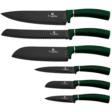 BerlingerHaus Sada nožů s nepřilnavým povrchem 6 ks Emerald Collection BH-2511
