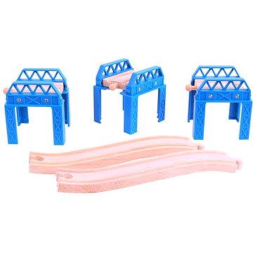 Dřevěné vláčkodráhy - Set mostní konstrukce