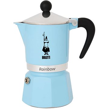 E-shop BIALETTI Rainbow - Espressokocher für 1 Tasse - hellblau