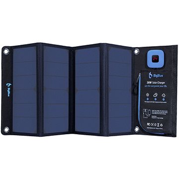 BigBlue B401E 28W Solar Charger with Ammeter