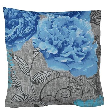 Bellatex Bavlněný - 40 × 40 cm - modrá růže
