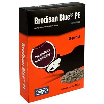 PROST Rodenticid BRODISAN BLUE PE - granule, 150 g
