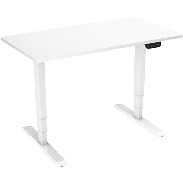 E-shop AlzaErgo Tisch ET1 NewGen weiß + Tischplatte TTE-01 140x80cm weißes Laminat