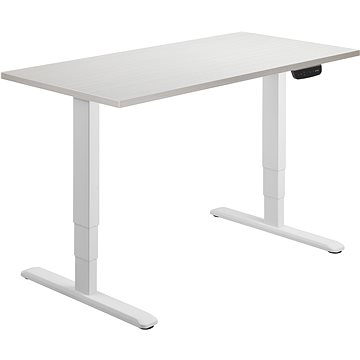 E-shop AlzaErgo Tisch ET1 NewGen weiß + PlatteTTE-01 140x80cm weiße Eiche