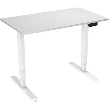 AlzaErgo Table ET1 NewGen bílý + deska TTE-12 120x80cm bílý laminát