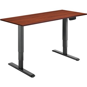 AlzaErgo Table ET1 NewGen černý + deska TTE-01 140x80cm lamino kaštan