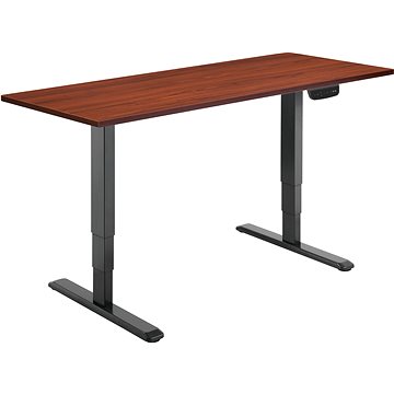 AlzaErgo Table ET1 NewGen černý + deska TTE-03 160x80cm lamino kaštan