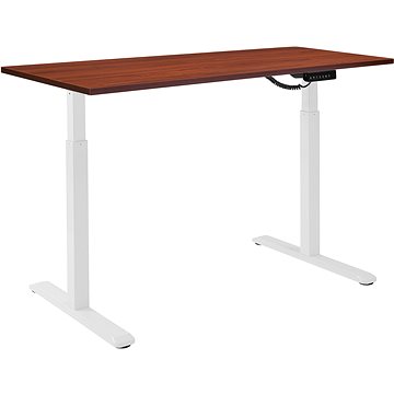 E-shop AlzaErgo Table ET2 weiß + Platte TTE-12 120x80cm Kastanie laminiert