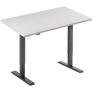 AlzaErgo Table ET2.1 černý + deska TTE-12 120x80cm lamino bílý dub