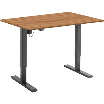 AlzaErgo Table ET2.1 černý + deska TTE-01 140x80cm bambusová