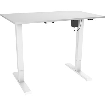 AlzaErgo Table ET2.1 bílý + deska TTE-12 120x80cm bílý laminát