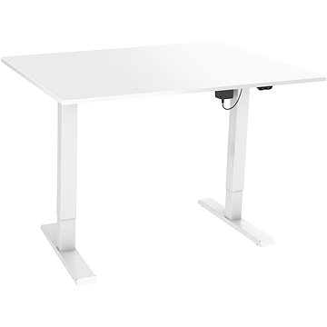 AlzaErgo Table ET2.1 bílý + deska TTE-03 160x80cm bílý laminát