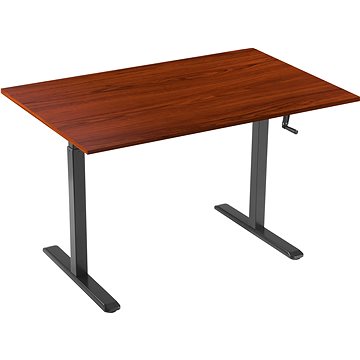 AlzaErgo Table ET3 černý + deska TTE-03 160x80cm lamino kaštan