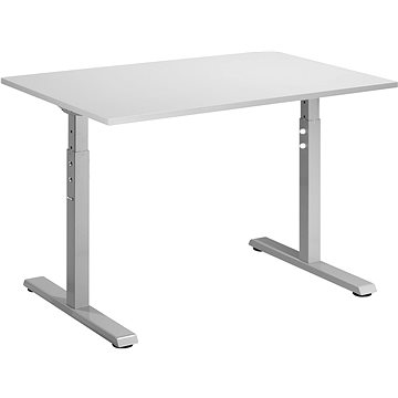 E-shop AlzaErgo Fixed Table FT1 grau + Tischplatte TTE-12 120x80cm Laminat weiß