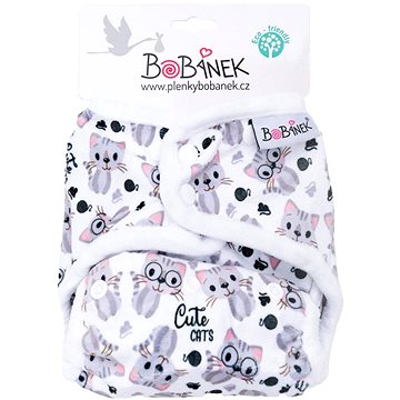 Bobánek Svrchní kalhotky extra jemné patentky - Cute cats