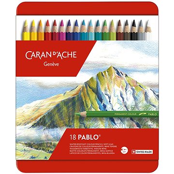 E-shop CARAN D'ACHE Pablo 18 Farben in Metallbox