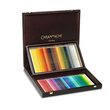 E-shop CARAN D'ACHE Prismalo Aquarelle 80 Farben in Holzbox