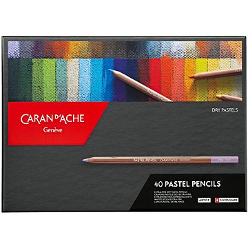 CARAN D'ACHE Künstlerische Pastellstifte in Bleistift 40 Farben