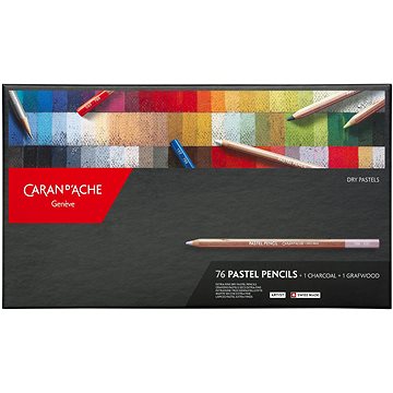 E-shop CARAN D'ACHE Art Bleistift Pastelle 76 Farben + 2 Graphitstifte