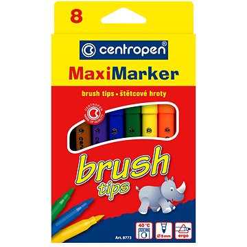 E-shop Centropen Marker 8773 Brush 8 Stück