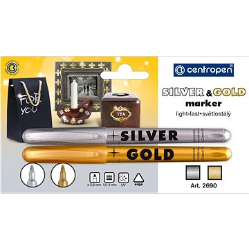 E-shop CENTROPEN Marker 2690 Silber und Gold