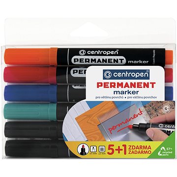 E-shop CENTROPEN Stift Marker 8566 5+1 Stück