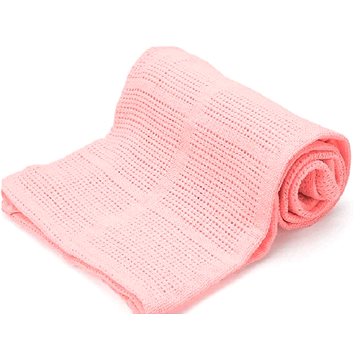 Chanar Bavlněná celulární deka 230 × 260cm, růžová