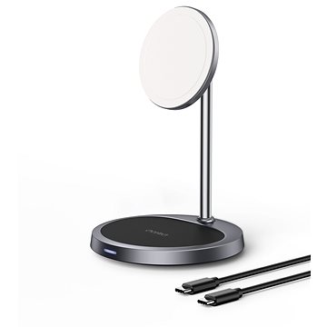 E-shop ChoeTech MFM 2in1 Holder Magnetic Wireless Charger For iPhone 12/13/14 Series grey