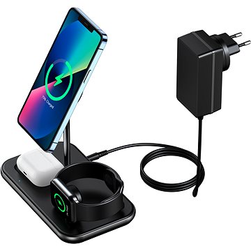 E-shop ChoeTech MFM certified 3 in 1 Magnetic Wireless Charger for iPhone 12, 13 series and Apple watch