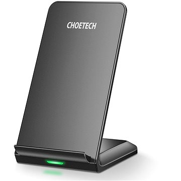 E-shop ChoeTech 15W 2 Coils Super Fast Wireless Charging Stand Black