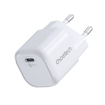 E-shop ChoeTech PD30W GAN type-c wall charger (white)