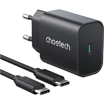 E-shop Choetech 25W Wall Charger + 1 Meter Typ-C auf Typ-C Kabel