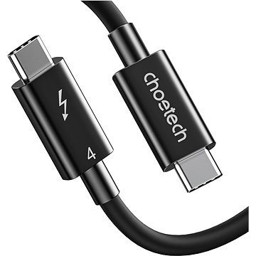 E-shop Choetech Thunderbolt 4 USB-C 40Gbps Cable 0.8m Black