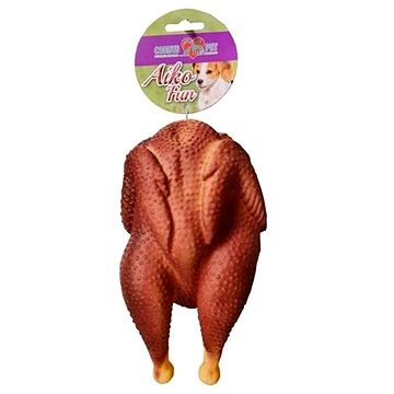 Cobbys Pet Aiko Fun Grilované kura pískacie 19 × 10 × 8,5 cm