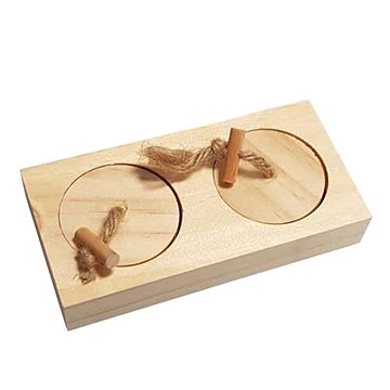 DUVO+ Drevené puzzle na pochúťky CAS 12 × 6 × 2,5 cm
