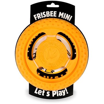 Kiwi Walker Lietajúci & plávajúci frisbee Mini z TPR peny oranžová 16 cm