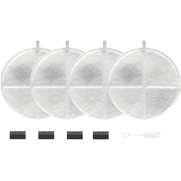 Tikpaws Náhradné filtre s aktívnym uhlíkom na fontánu TK-WF006 4 ks