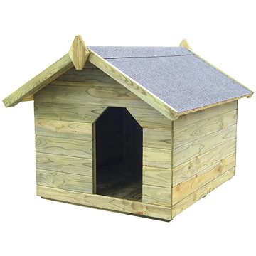 Zahradní psí bouda s otevírací střechou impregnovaná borovice 85 × 103,5 × 72 cm