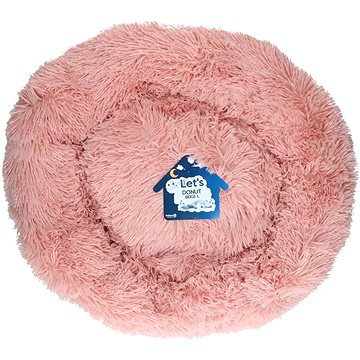 Let's Sleep Donut pelech ružový 60 cm