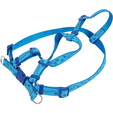 Olala Pets postroj labky 15 mm × 32 – 46 cm – modrý