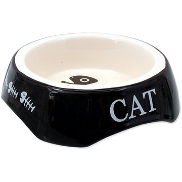 MAGIC CAT Miska potlač Cat čierna 15 × 15 × 4,5 cm