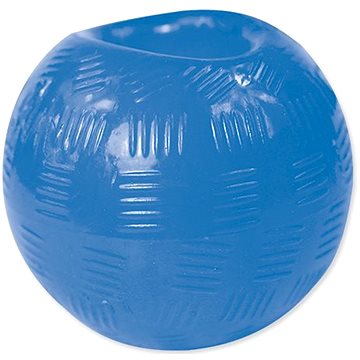 DOG FANTASY hračka Strong loptička guma modrá 8,9 cm