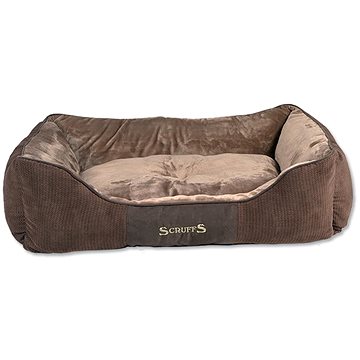 SCRUFFS Chester box bed XL 90 × 70 cm čokoládový