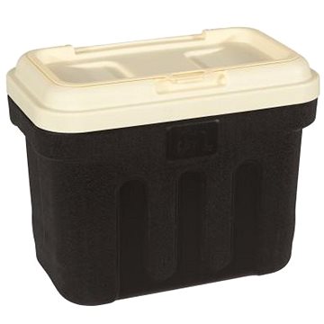Maelson Box na granule na 7,5 kg krmiva – čierno-béžový – 41×25×33 cm
